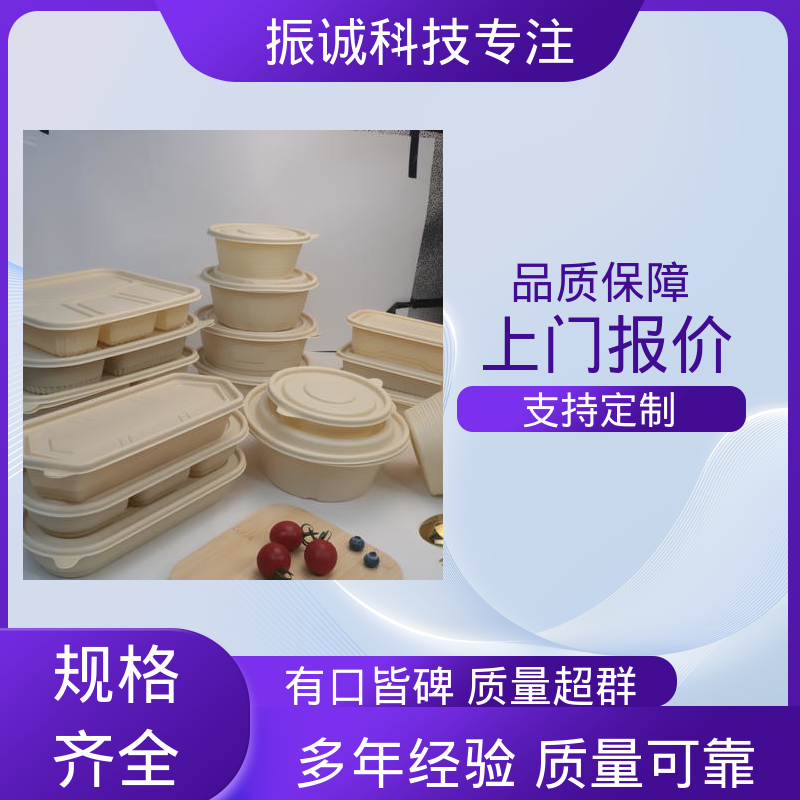 带盖 一次性分格餐碗 可冷藏 外卖打包盒 振诚科技
