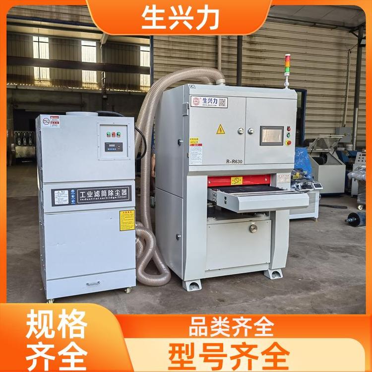 生兴力RR630台式抛光机 白色不锈钢材质 表面处理拉丝一体机