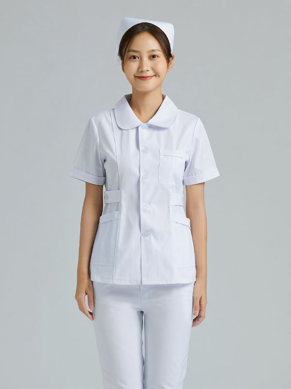 分体翻领护士服 夏季短袖医护人员工作服多款多色 支持定制