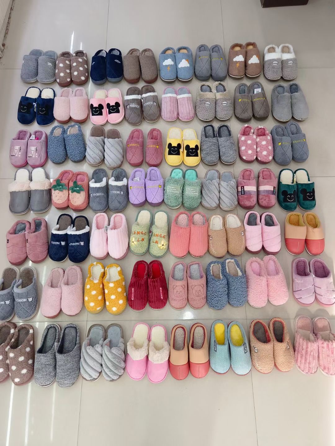 地摊夜市赶集库存杂款男女棉拖鞋冬季保暖居家防滑毛毛鞋货源批发