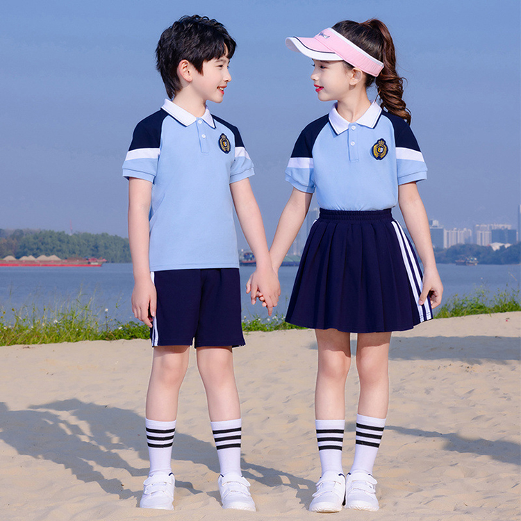 夏季新款校服套装 小学生班服儿童两件套棒球运动服批发定做