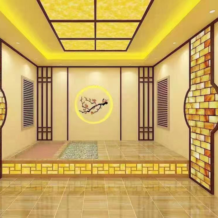 硅藻泥盐蒸房安装能量泥汗蒸房装修设计方案美容会所专用月子中心