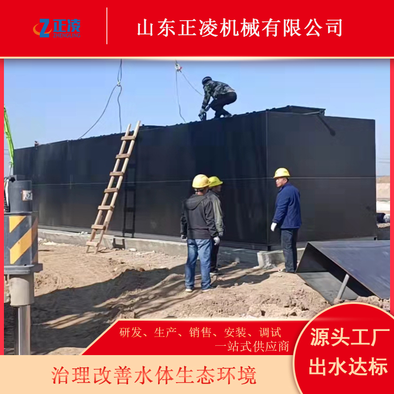每天20吨农村污水处理设备 地埋式一体化生活净化槽 美丽乡村厕所