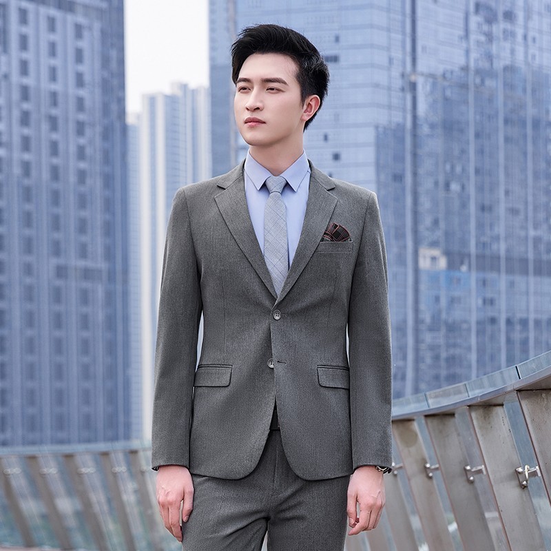 锦丹 清|远 西服定制 职业正装男士商务西装两件套 支持打版免费打样